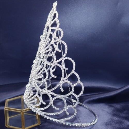 New Luxury Bridal Zircon Headdress Crown Exquisite Rhinestone Fashion Womens Shining Crystal Bride Wedding Jewelry Headdress