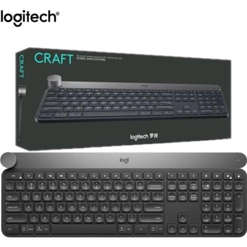 Original Logitech Craft Wireless Keyboard Smart Control Knob Bluetooth Connection Multi-Device Connection Switch Dark Gray