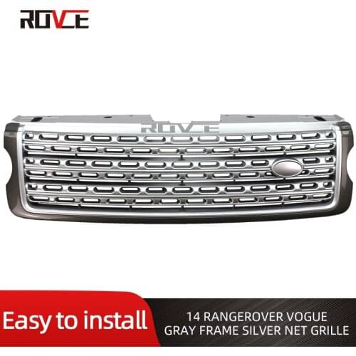ROVCE Front Bumper ABS Grille For Land Rover Range Rover Vogue 2013 2014 2015 2016 2017 L405 LR055880 High Quality