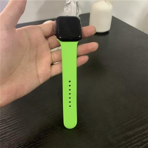 Silicone Bracelet Watch Band Strap for Apple Watch Sports band Compatible For IWatch Series 6 5 4 3 2 1