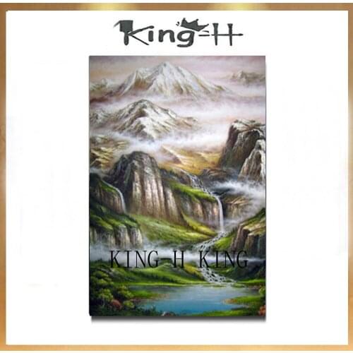 Handmade Modern Mountain Oil Painting On Canvas Wall Art Painting For Living Room Decor Hang Paintings China Autumn Landscape