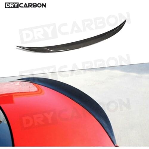 Carbon Fiber Rear Trunk Spoiler Boot Lip Spoiler Wing For BMW 1 Series E82 E87 1M Coupe Sedan 2011 FRP Unpainted