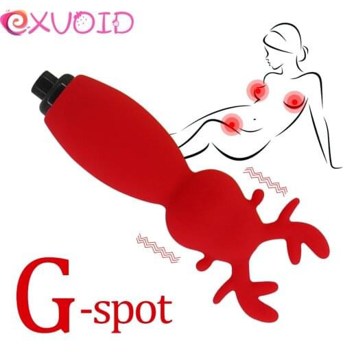 EXVOID Penis Vibration Clip Sex Shop Vagina Clitoris Stimulation Sex Toys For Couples Silicone G-spot Vibrator Nipple Massage