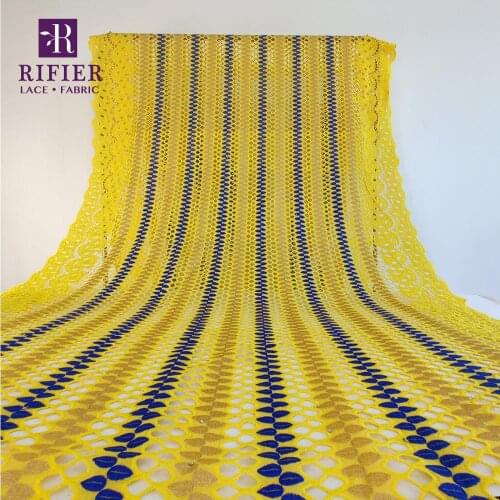 2020 Latest Style Embroidery Dry Lace With Bazin Riche Getzner African High Quality Traditional Wedding Dresses 100% Cotton Lace