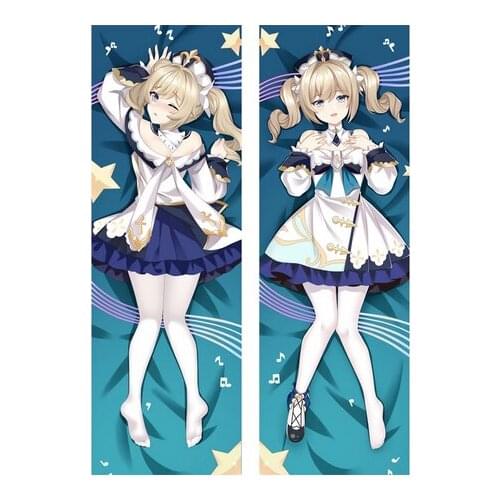 2022 Game Genshin Impact Dakimakura Hugging Body Pillow Case Barbara HD Printed Design Otaku Pillow Cover Home Bedding 50X150CM