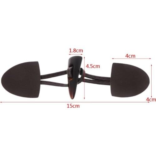 6 Pairs Leather Horn Toggle Closure Buttons Coat Jacket Duffle Shawl Clothes Sewing DIY Apparel Crafts