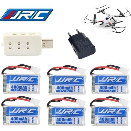 8PCS/SETS Lipo Battery 3.7v 400mAh 30C for JJRC H31 JJRC H43hw Drone Li-Battery JJRC H31 Lipo Battery + 6 in 1 usb charger