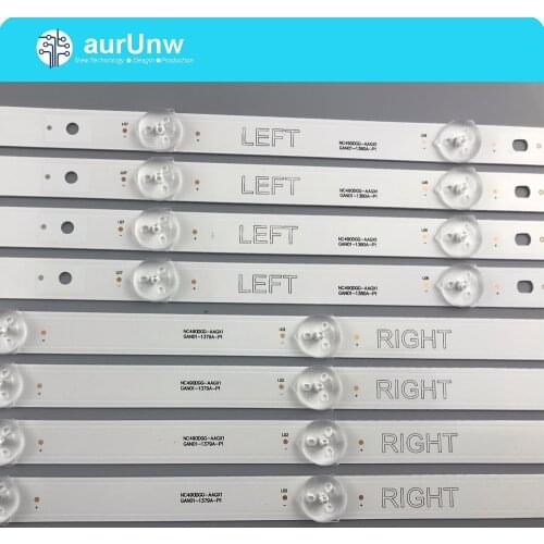 8pcs LED backlight for 49UK6200 49UK6300 49LK5700PSC 49UJ630V 49UJ6300 49LK5700 49LJ5550 NC490DUE-AAFX1-41CA NC490DUE-ABFX3