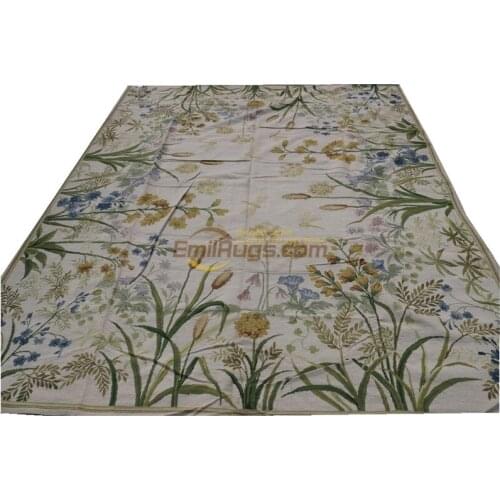 Antique European Point Carpet Double Knots Hand-woven Carpet Wool Knitting Carpets Handwoven Wool Carpets