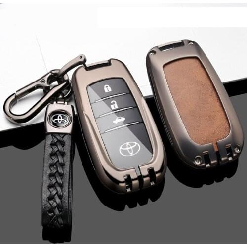 Car Key Case Cover For Toyota Camry Corolla Accessories Holder Shell Keychain Protect car styling