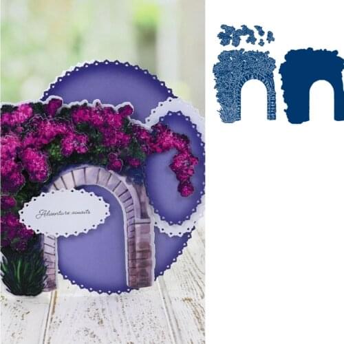 Blooming Way Metal Cutting Dies Scrapbook Diary Decoration Stencil Embossing Template DIY Greeting Card Handmade 2021 Arrive