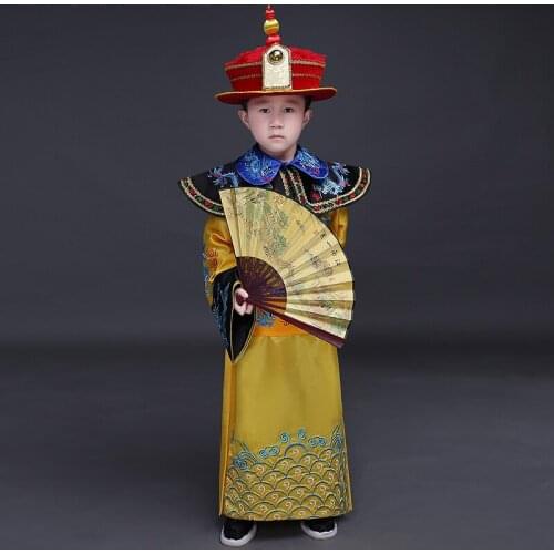 Children Costume boy little emperor the Qing Dynasty Prince