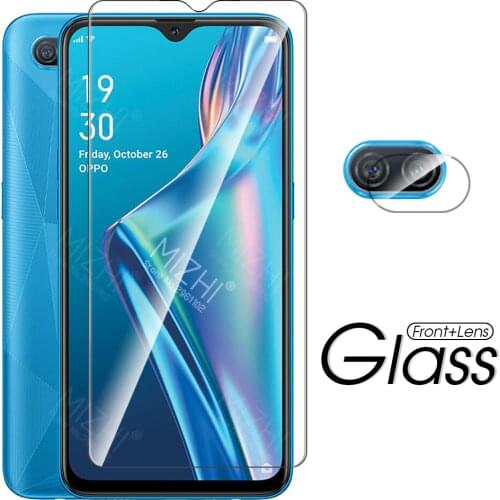 For oppo a12 glass 2in1 camera lens protector for oppo a12 a 12 oppoa12 appo a12 2021 tempered glass safety film