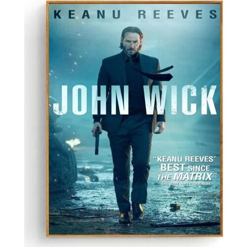 JOHN WICK KEANU REEVES MOVIE Silk Fabric Poster And Print Wall Art Picture Painting Home Decor