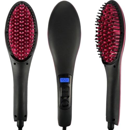 Electric Hair Straight Comb Ceramic Hot Combs Straightener Heating Combs Men Beard Brush Profissional Styling Tools