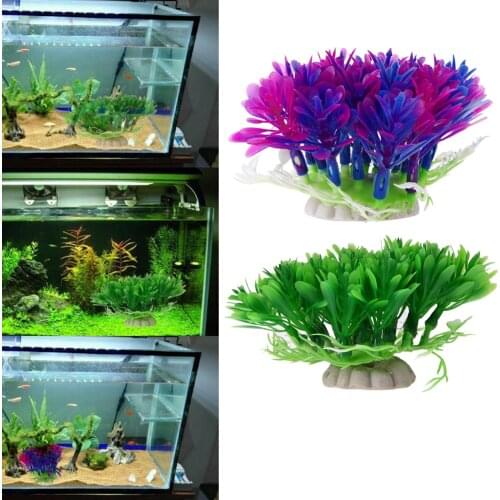 Artificial Plants Grass Flower Simulation Artificial Plants Aquarium Scenery Ornament Fish Tank aquarium Decor accessories