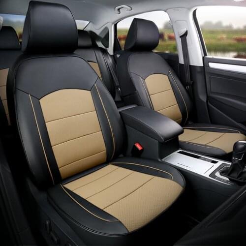 Custom Fit Seat Covers for Nissan Qashqai 2021 2020 2018 2016 Genuine Leather & Leatherette Car Seat Cushion Cover Support 13pcs