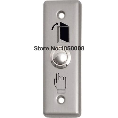 Exit Push Door Release Button Switch Stainless Steel Rectangle For Electric magnetic Lock Door Access Control