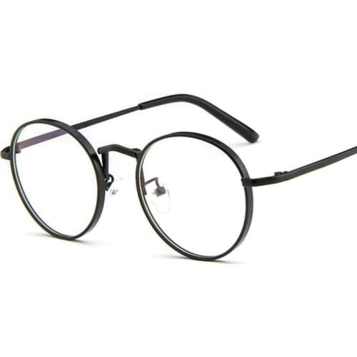 Blue Light Glasses woman round Glasses Frames Women Metal Eyeglasses Frame Men Retro Transparente Optical Spectacles Unisex