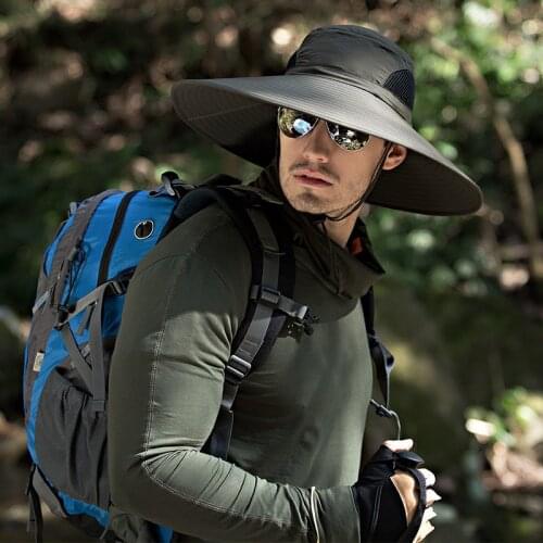 Bucket Hat Fishermans Hat Mens Summer Hat Wide Brim Lightweight Quick Dry Packable Sun Hat Outdoor Fishing Hat With Neck Flap