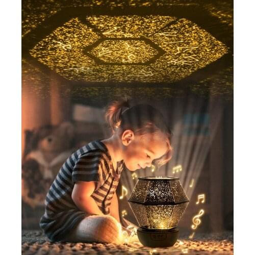 DIY Starry Sky Projector Toy Childrens Birthday Gift Girl Gypsophila Bedroom Atmosphere Lamp Home Decoration Lamp