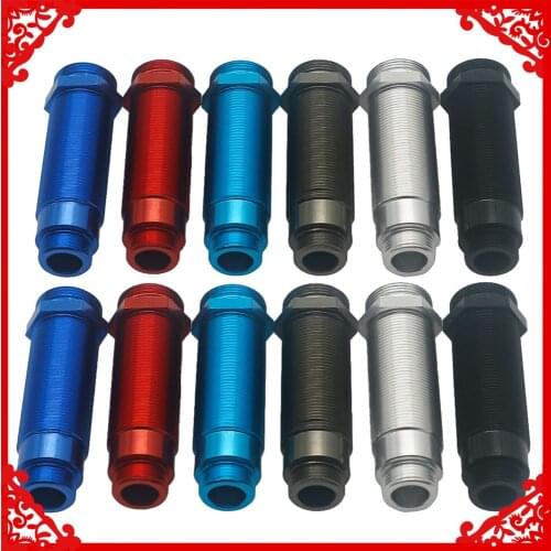 RCAWD 2 pcs /set machined alloy rear shock body threaded collar&o-rings for 1-10 for Traxxas Slash 2WD