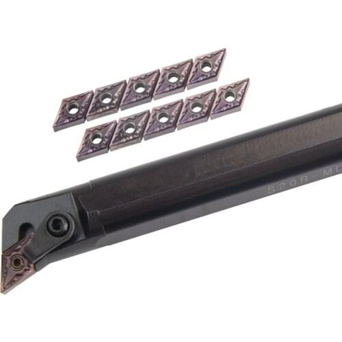 1PC S20R-MDQNR11 S32T-MDQNR15 S40T-MDQNR15 Internal Turning Tool Holder DNMG Carbide Inserts Lathe Bar CNC Cutting Tools Set