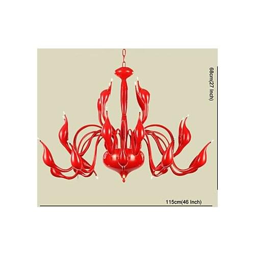 Luxury Modern Chandelier Light 24 Lights LED G4 Red Painting/ Bulb Included/ Living Room / Bedroom Free Shipping