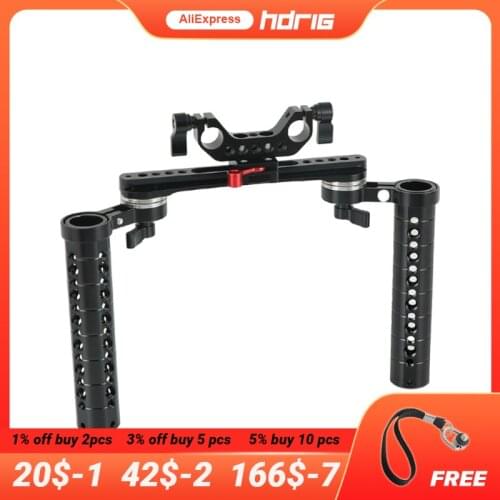 HDRIG Cheese Handheld Rig With ARRI Rosette Connection & NATO Rail & 15mm Dual Rod Adapter For Shoulder Mount Rig