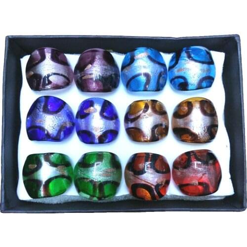 Punk Style Silver Cross Pattern Glass Rings, Big Size Ring Interesting For Fashion Young People