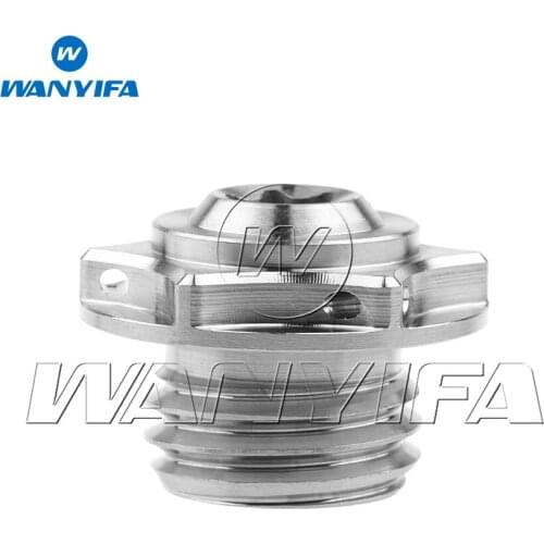 Wanyifa Titanium Bolt M20 x 2.5mm Pitch Motorcycle CNC Engine Oil Cap Bolt for Honda Motorcycle Screw filler cover protector