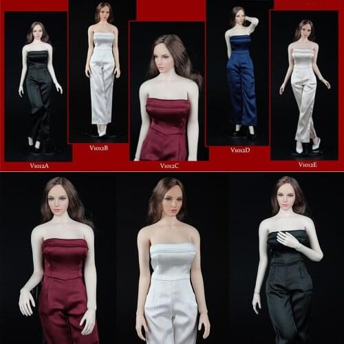 V1012 1/6 Scale Sexy Female Conjoined Skirt Heel Shoes Accessory Model for 12 inches Action Figure Body