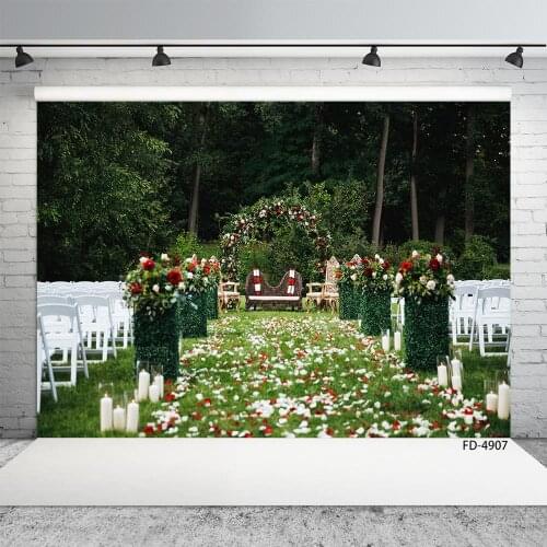 Wedding theme custom vinyl photo background wedding photo studio props