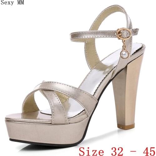 Women High Heel Sandals Shoes Woman High Heels Platform Gladiator Sandals Pumps Small Plus Size 32 33 - 40 41 42 43 44 45