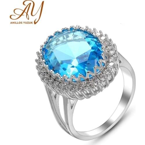 Anillos Yuzuk 4 Colorst Finger Rings For Women 925 Sterling Silver New Design Wedding Engagement Promise Gemstones Jewelry