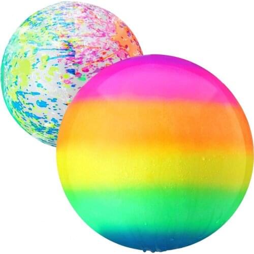 1PCS Diving Ball Interactive Colorful Smooth Surface Rainbow Underwater Ball Toy for Outdoor Summer Game Children Toys