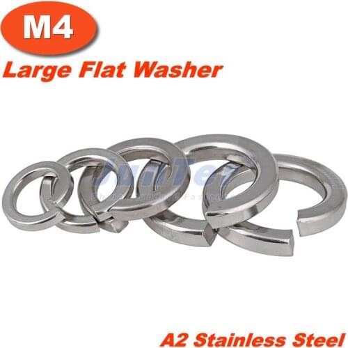 1000pcs/lot DIN127 M4 Spring Washer A2 Stainless Steel
