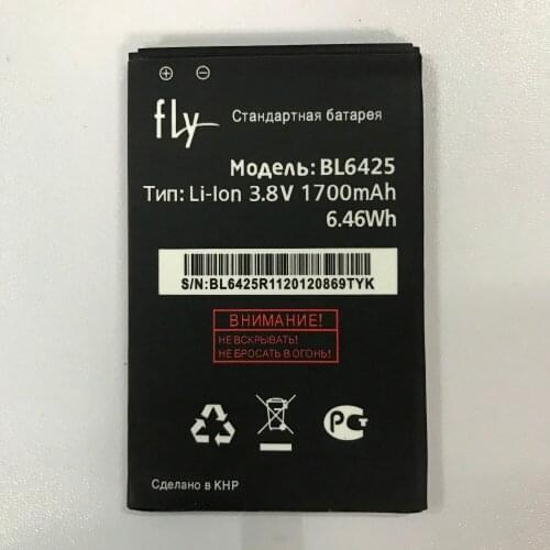 10PCS BL6425 Battery for fly FS454 Nimbus 8 FS455 Nimbus 11 FS456 Nimbus 14 FS457 Nimbus 15 mobile phone