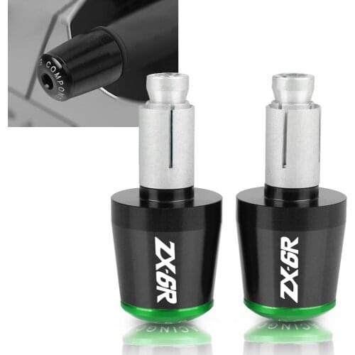 For Kawasaki Ninja ZX6R ZX 6R ZX 6 R 2009-2014 2008 2010 2011 7/8" CNC Motorcycle Accessories Handlebars Bar Ends Grips Slider