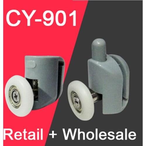 Free shipping 8 Shower door rollers runners wheels pulleys pulleys "Rolli"