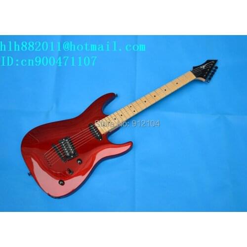 Free shipping new Big John single wave electric guitar in red with basswood body and across bridge F-1921