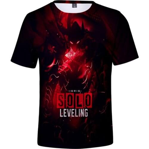 Solo Leveling 3D Spring Summer Preppy Style Men/Women Street Clothes T-shirt Novelty Streetwear Chic Style Retro Innovation