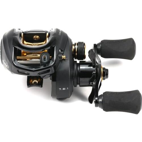 12+1 Ball Bearings Baitcasting Fishing Reel with Deep Shallow Spools 7.8:1 Gear Ratio Fishing Bait Casting Reel