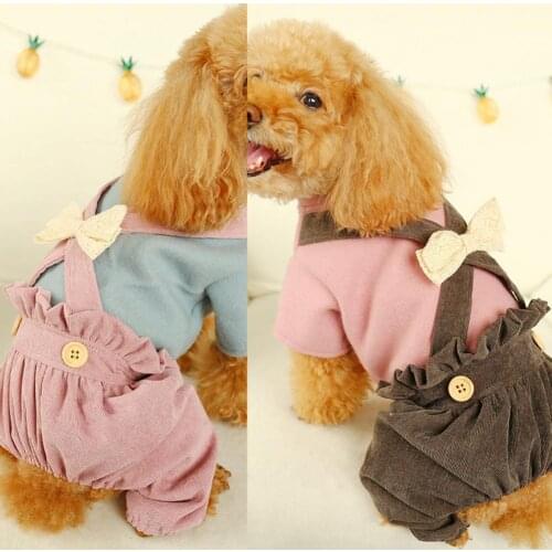 Patchwork Soft Dog Warm Four-legged Overalls Casual Dog Jumpsuit Close-fitting for Christmas