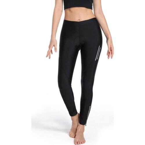 Summer Womens MTB Bicycle Cycling Tights Polyester Cycling Pants Long Mountain Bike Downhill Pro Team Gel Pad Tights Quick Dry