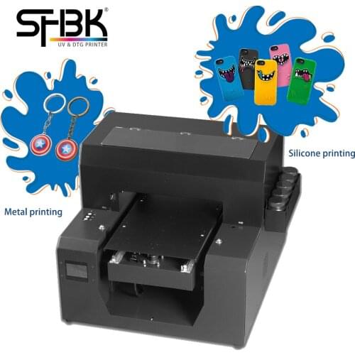 Multifunctional flat and cylindrical all-in-one printer inkjet high resolution for mobile phone case/keychain/gift box printing