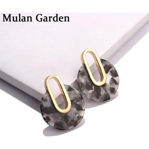 Stud Earrings Mulan garden China