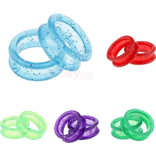 Pack of 50 Pieces Rubber Scissors Shears Finger Rings Grips Inserts for Salon Barber