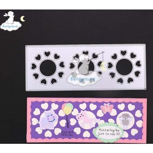 Bunnymoon 2020 New Sun flower border Stencil Metal Cutting Dies For Scrapbooking Practice Hands-on DIY Album Card Craft Decor