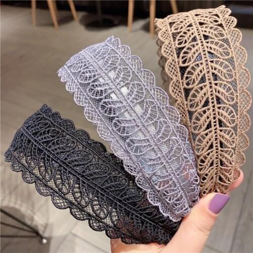 New Arrive Lace Hair Hoop Women Korean Hair Pressure Bezel Headband Fashion Spring Summer New Headwear Hair Accessories